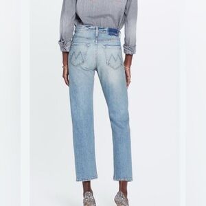 MOTHER Light Blue Straight Leg Jeans 29